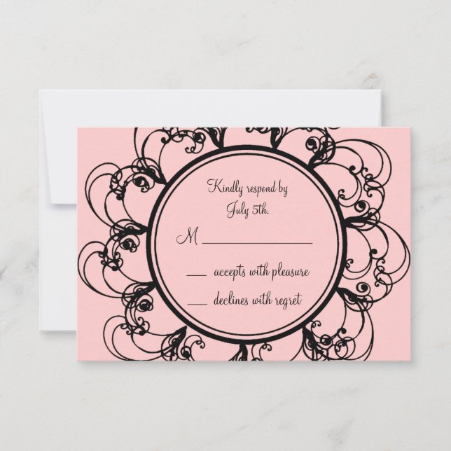 Monogram RSVP (pink) (Front)