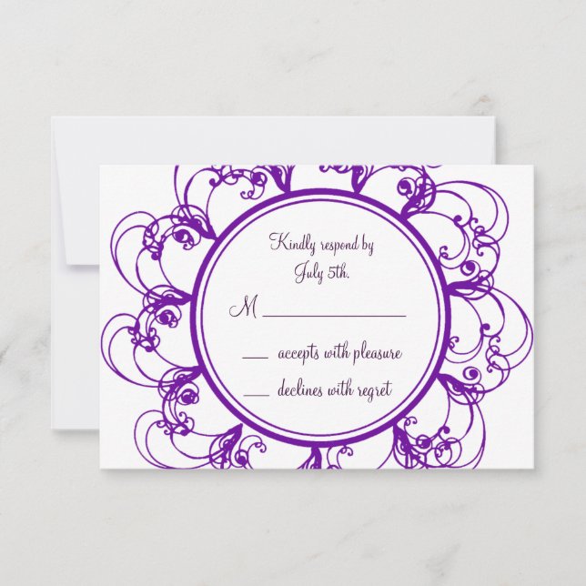 Monogram RSVP (purple) (Front)