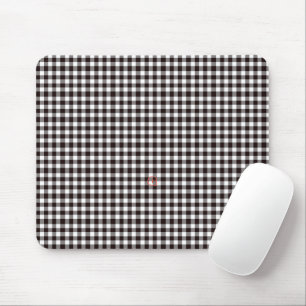 Monogram Rustic Chic Plaid Mouse Mat
