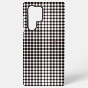   Monogram Rustic Chic Plaid Samsung Galaxy Case