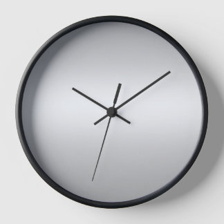 Monogram Rustic Grey And White Teal Clock