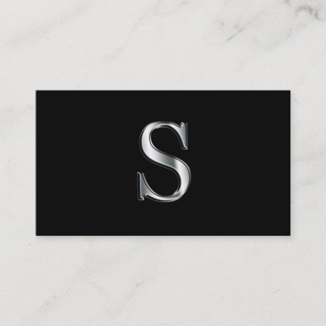 Monogram S business cards (Front)
