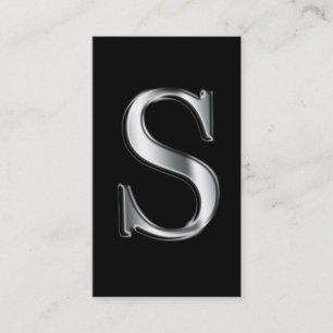 Monogram S business cards