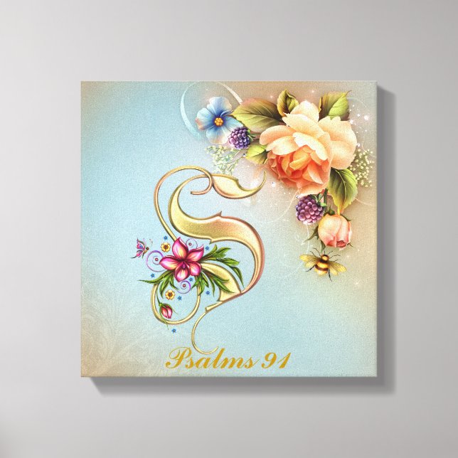 Monogram S Premium Wrapped Canvas (Gloss) (Front)