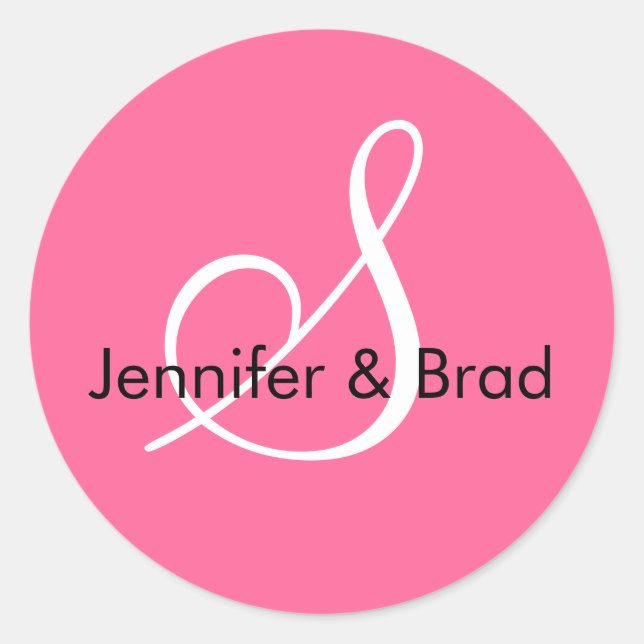 Monogram S Wedding Spring 2010 Pink Seal (Front)