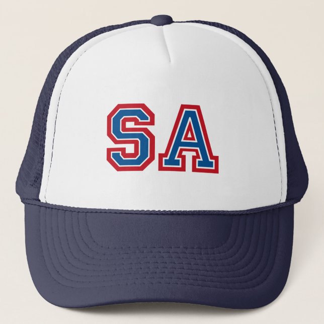 Monogram "SA" Trucker Hat (Front)