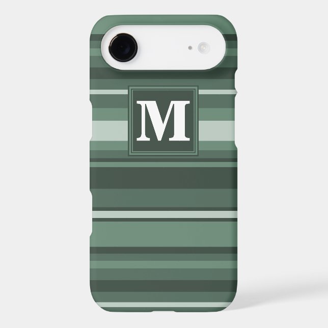Monogram sage green stripes (Back)