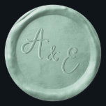 Monogram Sage Green Wedding Wax Seal Stickers<br><div class="desc">Monogram Sage Green Wedding Wax Seal Stickers</div>