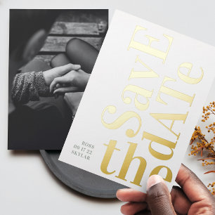 Monogram Sage Green White Save The Date