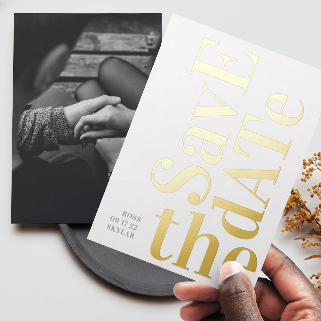 Monogram Sage Green White Save The Date (Creator Uploaded)