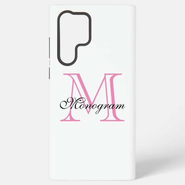 Monogram  samsung galaxy s22 ultra case (Back)