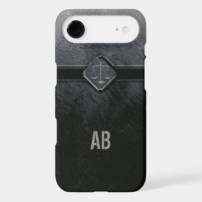 Monogram Scales of Justice Case-Mate iPhone Case (Back)