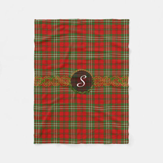 Monogram Scott Tartan Fleece Blanket (Front)