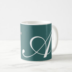 Monogram Script Hair Stylist  Coffee Mug