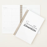 Monogram Script Name Modern Minimalist Planner<br><div class="desc">Elevate your daily routine with our Monogram Script Name Modern Minimalist Planner. This planner isn’t just a tool; it’s an extension of your personal style, blending simplicity with elegance. The personalised monogram on the cover adds a touch of refinement, making every planning session feel like a moment of luxury. Perfect...</div>