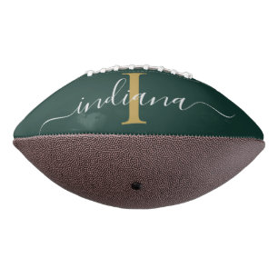 Monogram Script Personalised Name Modern American Football