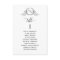 Monogram Seating Plan Cards with Guest Names
