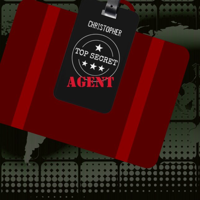 Monogram Secret Agent Kids Luggage Tag (Creator Uploaded)