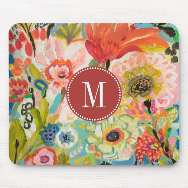 Monogram | Secret Garden Floral III Mouse Mat (Front)