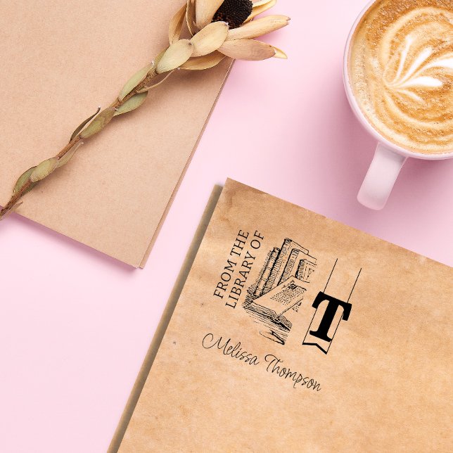 Monogram Self-Inking Book Stamp (Creator Uploaded)