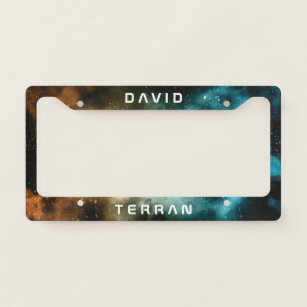 Monogram Series: You The Terran. Funny Gift. Licence Plate Frame