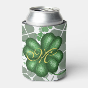 Monogram Shamrock Can Cooler