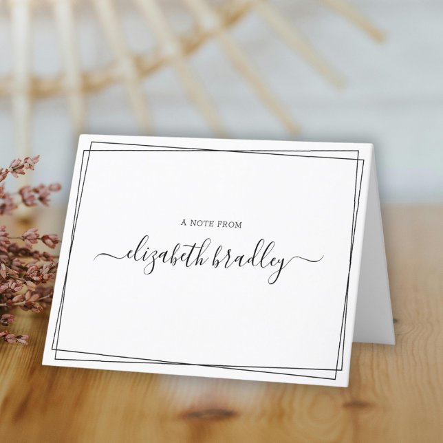 Monogram Signature From The Desk Of Note Card (Creator Uploaded)