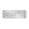 Monogram Silver Faux Metal  Wedding Address Label