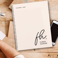 Monogram Simple Script Blush Pink Personalised