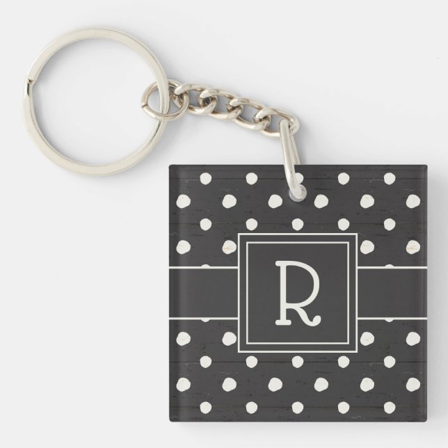 Monogram | Simple Signs Step One Key Ring (Front)