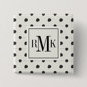 Monogram Simple Signs Step Three 15 Cm Square Badge
