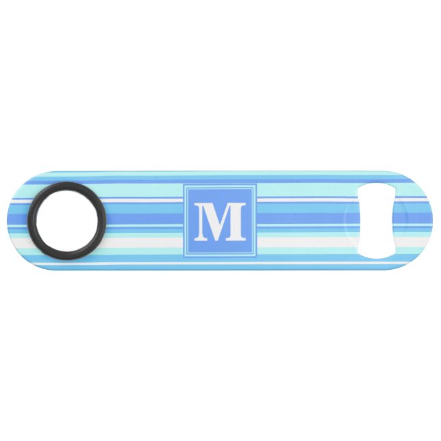Monogram sky blue stripes (Front (Horizontal))