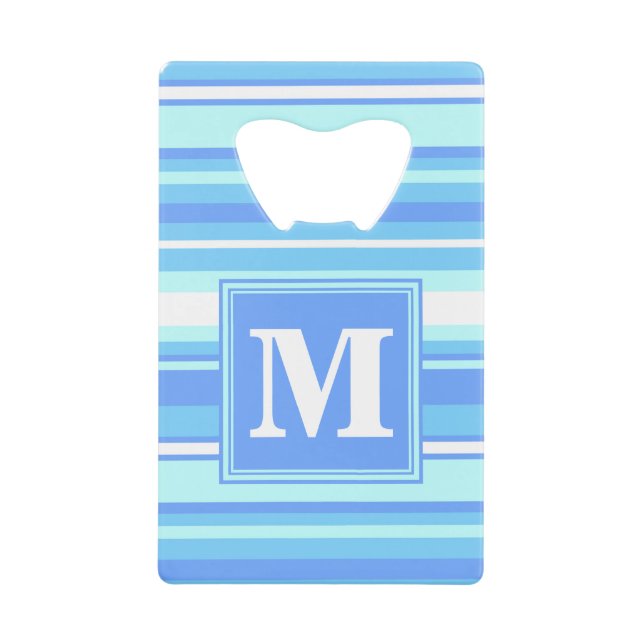 Monogram sky blue stripes (Front)
