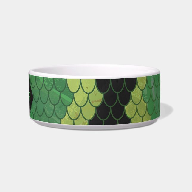 Monogram Snake Green and Black Bowl (Right)