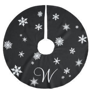 Monogram Snowflake Tree Skirt