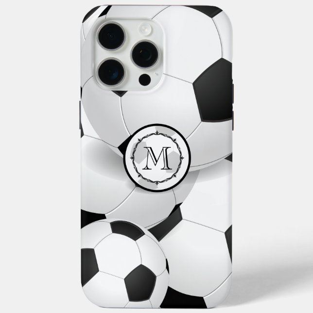 Monogram Soccer Ball Case-Mate iPhone Case (Back)