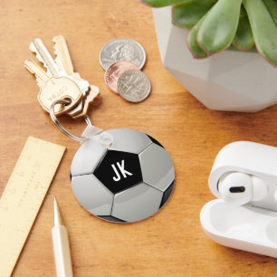 Monogram Soccer Ball Keychain
