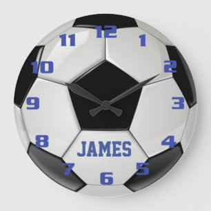 Monogram Soccer Large Clock