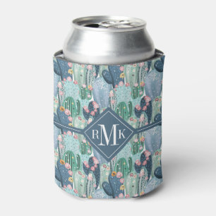 Monogram   Soft Patel Cactus Pattern Can Cooler