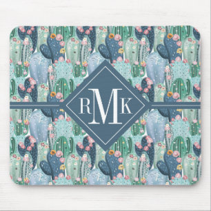 Monogram Soft Patel Cactus Pattern Mouse Mat