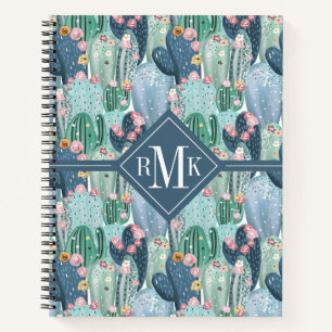 Monogram Soft Patel Cactus Pattern Notebook