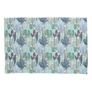 Monogram   Soft Patel Cactus Pattern Pillowcase