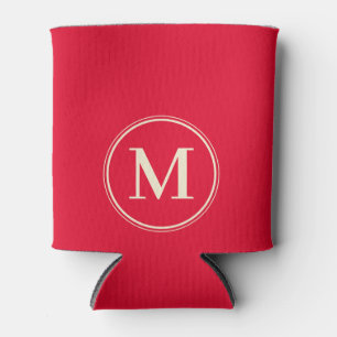 Monogram Solid Cherry Picking Pink Color  Can Cooler