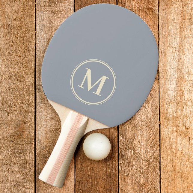 Monogram Solid Dove Grey Colour  Ping Pong Paddle (Creator Uploaded)