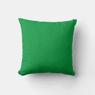 MONOGRAM solid green personalised custom Cushion