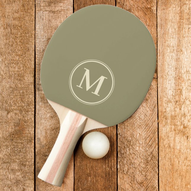 Monogram Solid Sage Meadow Colour Ping Pong Paddle (Creator Uploaded)