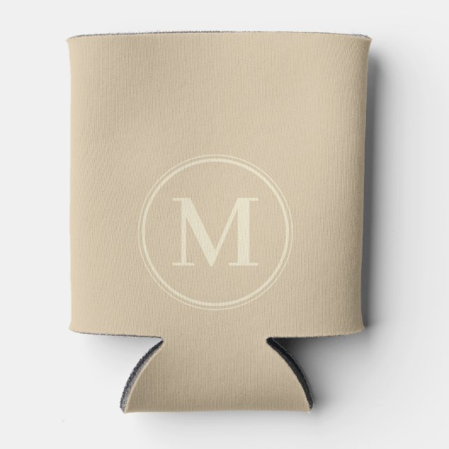 Monogram Solid Sand Dune Colour  Can Cooler (Front)