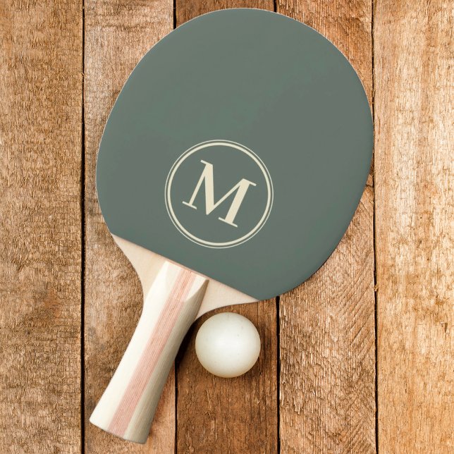 Monogram Solid Warm Grey Colour  Ping Pong Paddle (Creator Uploaded)