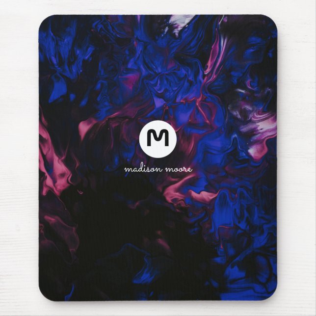 Monogram Space Colors Mouse Mat (Front)