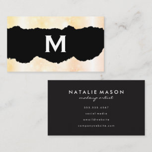 Monogram   Sparkle Business Card